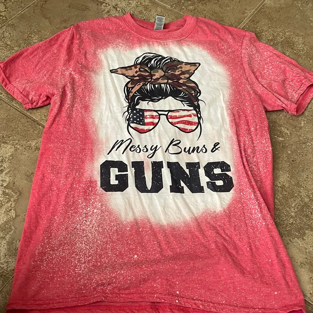 Cute custom Gildan t shirt in medium